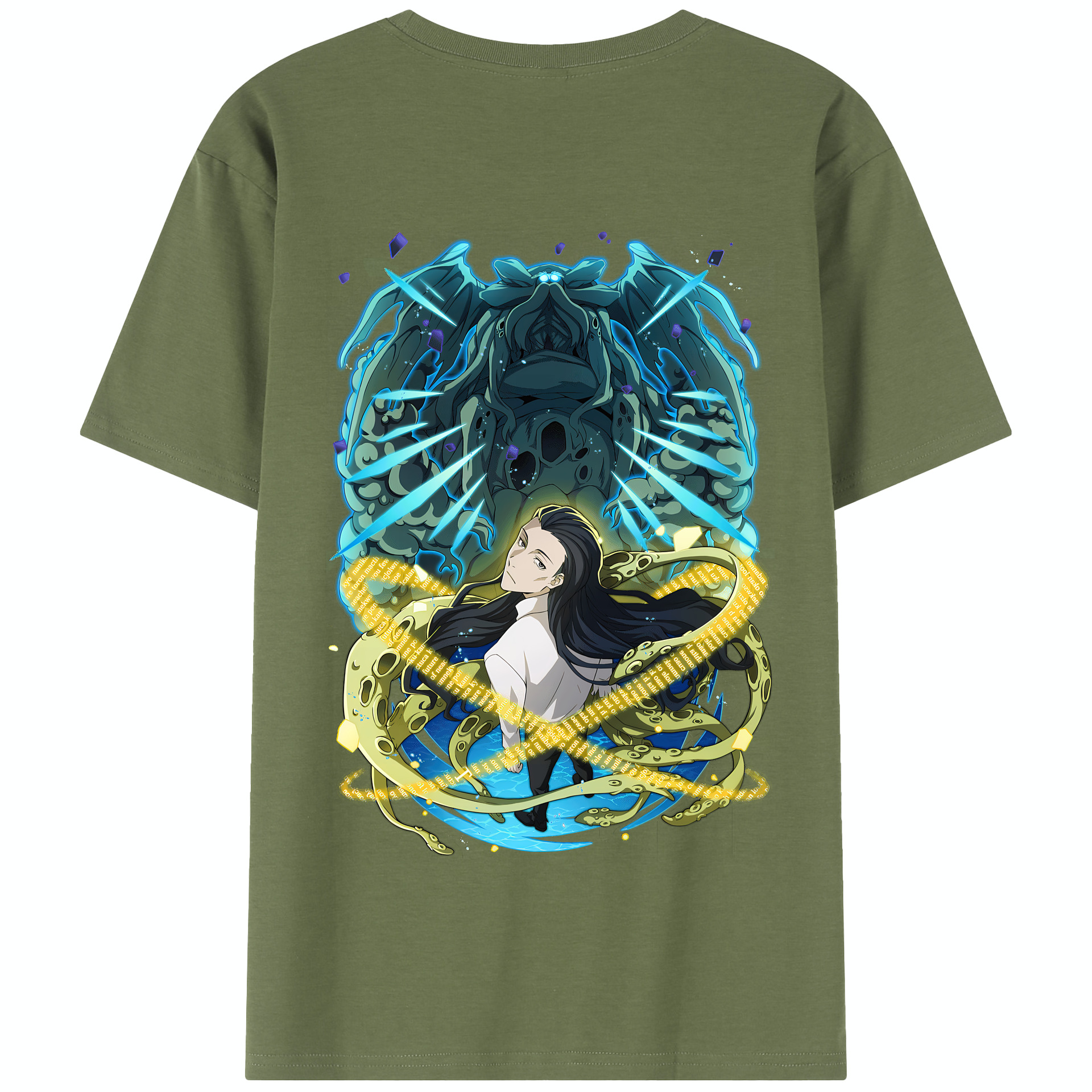 （画像用） 文豪ストレイドッグス Bungo Stray Dogs 綿100％半袖Tシャツ（背面プリント）